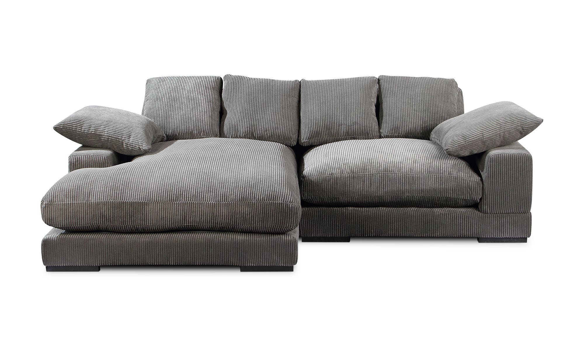 Plunge Grey Sectional Contemporary Living Room Furniture Moe s Home Collection